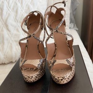 Alaia python 5” heels